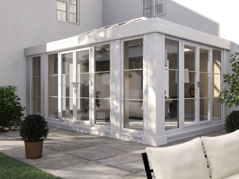 Hipped conservatory roof Bridgend