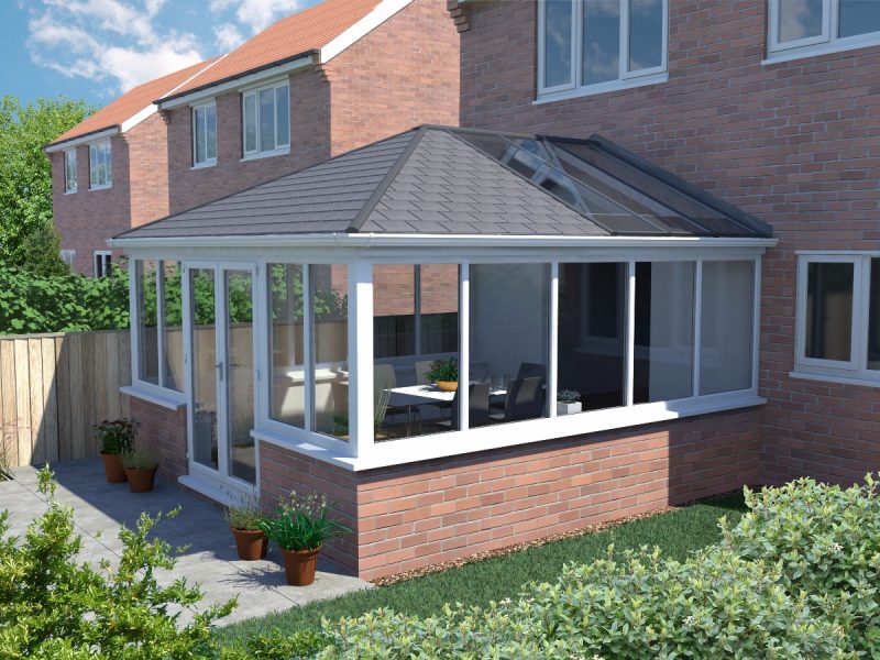 Edwardian Conservatory With Tiled Roof