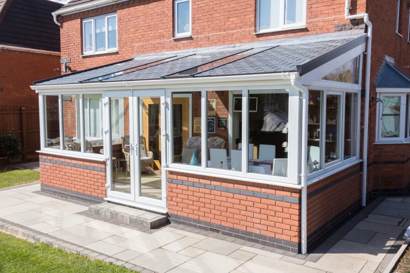 Lean-to tiled roof Bridgend
