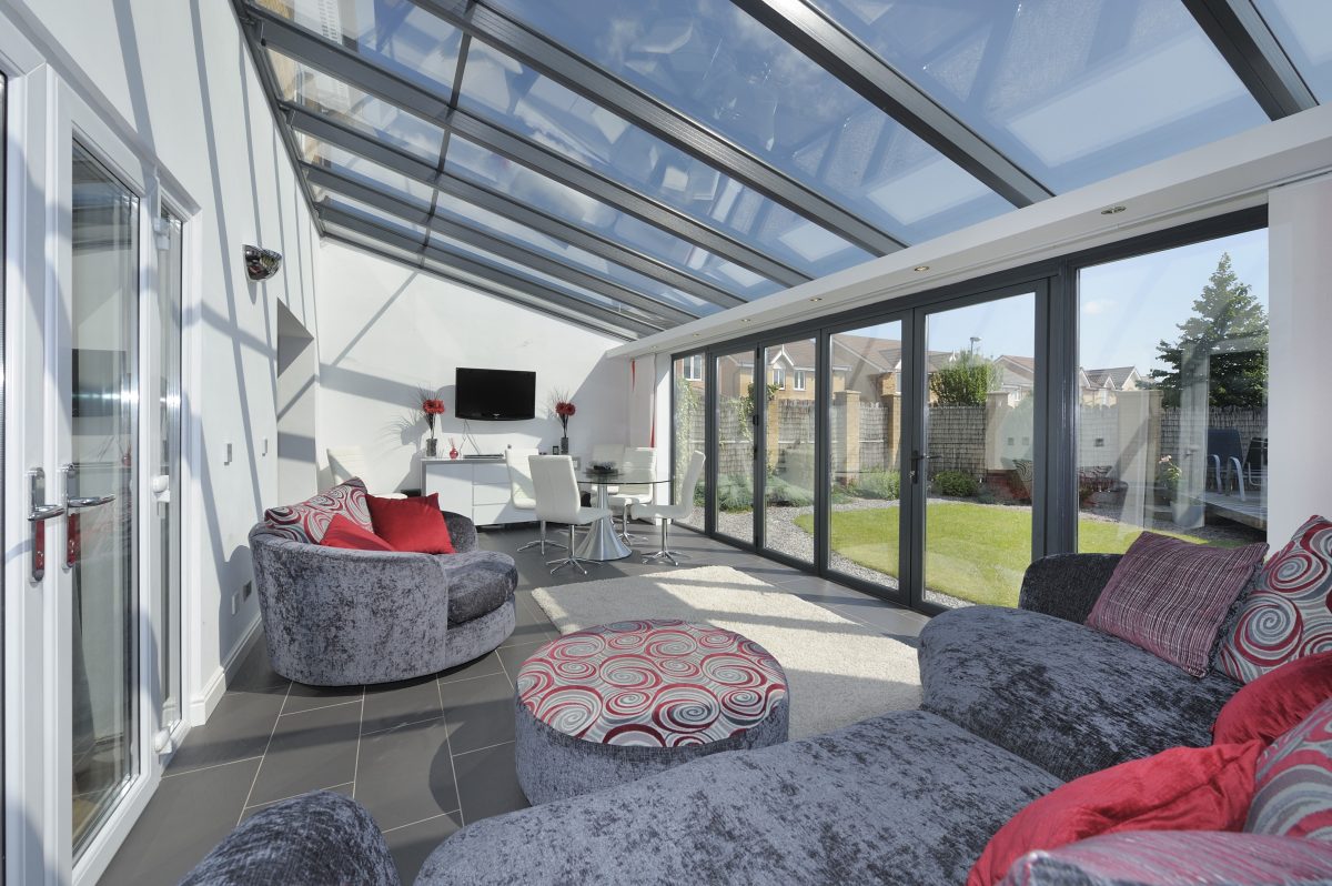 Glass lean-to conservatory Bridgend